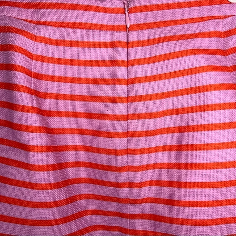 Size Petite 2 K Crew Pink Striped Cotton Pencil Skirt Barbiecore Preppy